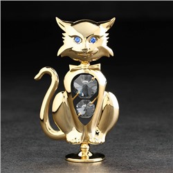Сувенир "Кот" с кристаллами