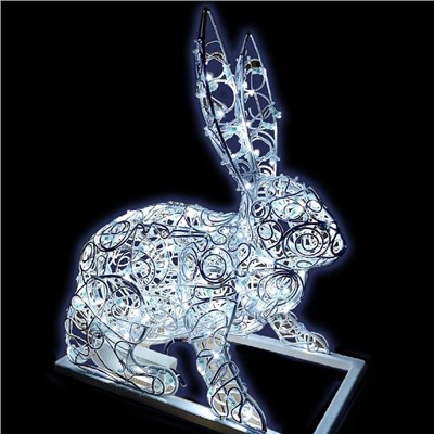 Светодиодная фигура «Заяц», 30 × 60 × 30 см, 35 Вт, 220 В
