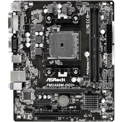 Материнская плата Asrock FM2A68M-DG3+, Soc-FM2+, AMD A68H, 2xDDR3, mATX, Ret