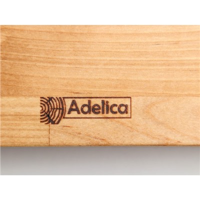 Поднос-подставка для подачи виски Adelica «Четыре друга», на 4 персоны, 35×20×1,8 см, массив берёзы