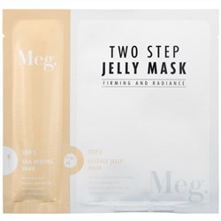 Meg Cosmetics, Two Step Jelly Mask, Firming and Radiance, 1 Set