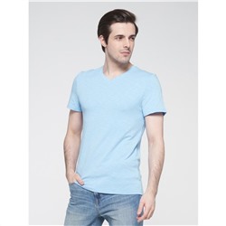 Фуфайка (футболка) мужская BY201-17001; ХБ14-4121 голубой