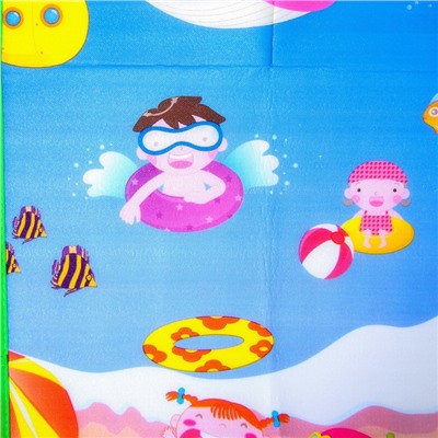 Коврик детский на фольгированной основе «Море и пляж», размер 180х150 см