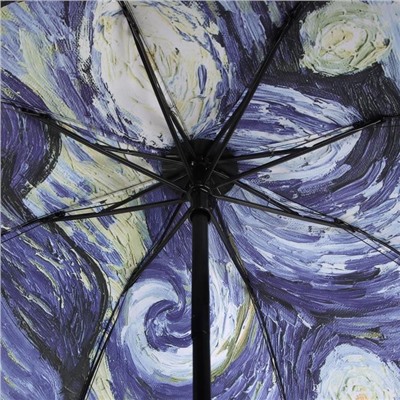 Зонт механический «Картины Винсента ван Гога», 4 сложения, 8 спиц, R = 48 см, цвет МИКС