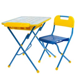 Набор детской мебели "Азбука" складной: стол, стул и пенал