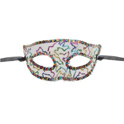 Карнавальная маска «Загадка», с пайетками