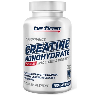 Креатин Моногидрат Creatine Monohydrate Be first 120 капс.