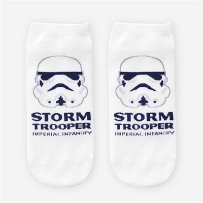 Короткие носки р.37-44 "Star Wars" Клон Белые