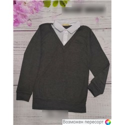 Пуловер детский с имитацией рубашки арт. 884216