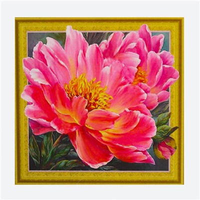 Алмазная картина «Розовые пионы»