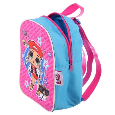 Рюкзачок детский L.O.L, 25 х 20.5 х 10.5 см, для девочки, розовый/голубой