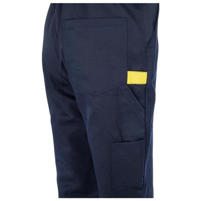 Костюм КОС 622, куртка/полукомбинезон, размер 48-50/182-188, цвет тёмно-синий с жёлтой отделкой