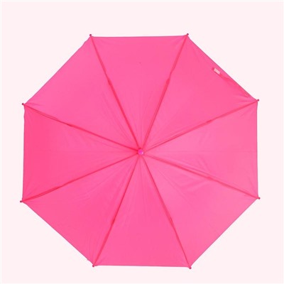 Зонт детский полуавтоматический d=90см, цвет розовый