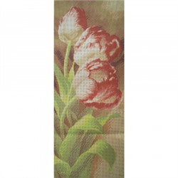 Ткань-схема для вышивания бисером и крестом "Тюльпаны" А2 (кбц 2002)