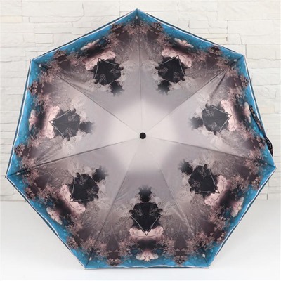 Зонт автоматический «Узор», 4 сложения, 7 спиц, R = 48 см, цвет МИКС