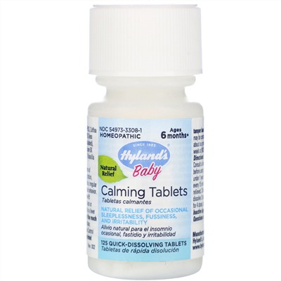 Hyland's, Baby, Calming Tablets, Ages 6 Months+,  125 Quick-Dissolving Tablets