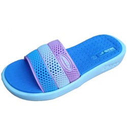 Туфли Эмальто шлепанцы/пантолеты для девочки 617в-35 голубой