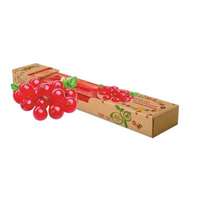 Мармелад с натуральными ягодами красной смородины 100 гр.