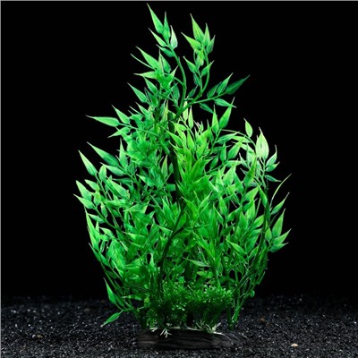 Растение искусственное аквариумное, 28 см, зелёное