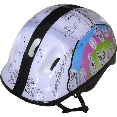 Шлем защитный подростковый Atemi AKH06GM, цвет аквапринт, размер окруж 52-54 см, М 6-12 лет   764042