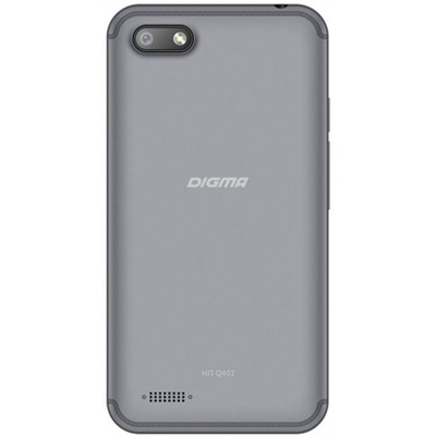 Смартфон Digma HIT Q401 Grey, 8Gb, 2sim, 4" TN, 800х480, 2Mp, серый