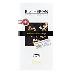Bucheron горький шоколад с зернами кофе и апельсином, Т60 х 100 г, шт (Bucheron)  арт. 812318