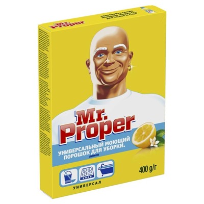 Средство для мытья полов Mr.Proper "Лимон", порошок, 400 г