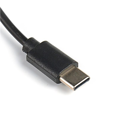 Сетевое зарядное устройство Jet.A, 2 USB, 2.1/1 А, Type-C, 1 м, чёрное