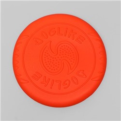 Летающая тарелка-фрисби "ДогЛайк", оранжевая, 25,5х2,4 см