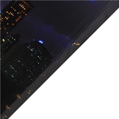 Картина на холсте "Ночной мегаполис" 60х100 см