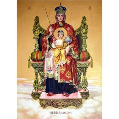 Вышивка крестиком 40х50 - Державная икона Божьей Матери