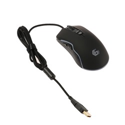 Мышь Gembird MG-700, игровая, проводная, оптическая, 2500dpi, подсветка, USB, черная   39588