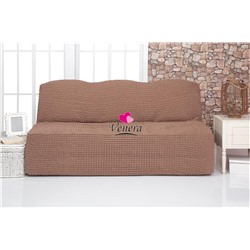 Чехол на трехместный диван без подлокотников серо коричневый 202, Характеристики