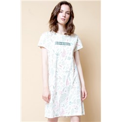 Trikozza, Женское платье-сорочка с растительным принтом