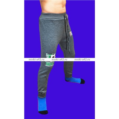 Спортивные брюки для мальчиков утепленные внутри с мехом арт. 782 6 шт