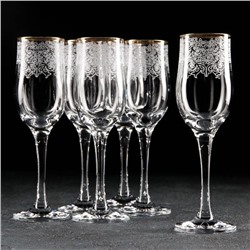 Набор бокалов для шампанского «Боярский», 200 мл, 6 шт