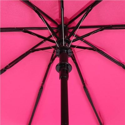 Зонт полуавтоматический «Цветы», проявляющийся рисунок, 3 сложения, 9 спиц, R = 50 см, цвет МИКС