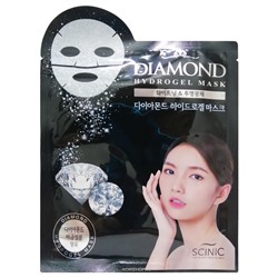 Гидрогелевая маска для лица с алмазной пудрой Diamond Hydrogel Mask Scinic, Корея, 20 мл