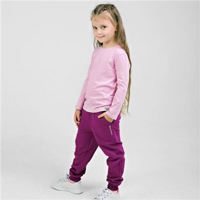 Брюки для девочки «Basic», рост 104 см, цвет фиолетовый