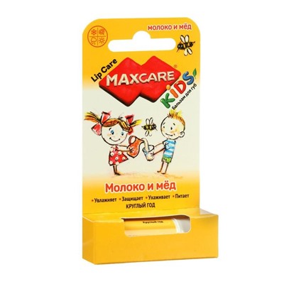Детский бальзам для  губ  MAXCARE KIDS "Молоко и мед",
