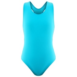 Купальник для плавания сплошной, цвет лагуна, размер 30