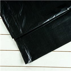 Плёнка полиэтиленовая, техническая, толщина 60 мкм, 3 × 10 м, рукав (1,5 м × 2), чёрная, 2 сорт, Эконом 50 %
