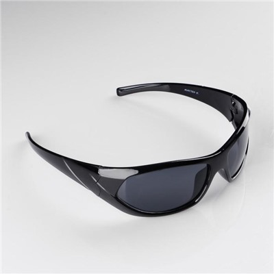 Очки солнцезащитные "Мастер К.", uv 400, 14 х 14 х 4.5 см, линза 4.5 х 5.2 см, чёрные
