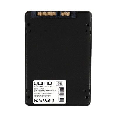Накопитель SSD Qumo Novation MM QMM-120GSNND, SATA III, 120 Гб, MLC