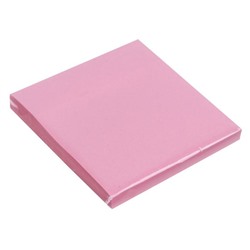 Блок с липким краем 76мм*76мм 80л пастель розовый