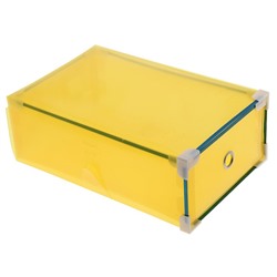 Короб для хранения выдвижной «Моно», 31×20×10,5 см, цвет жёлтый