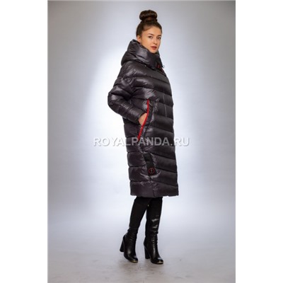 Женская куртка зимняя F 1376  графит