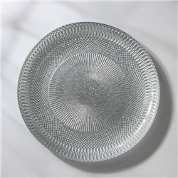 Тарелка «Глория», d=21 см, цвет серебряный