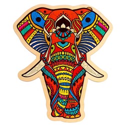 Фигурный пазл в рамке «Индийский слон»