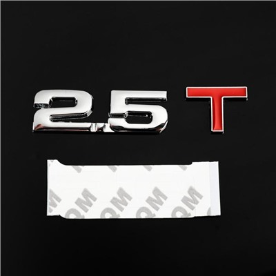 Знак на авто Т 2.5, металлический, самоклеящейся, хром